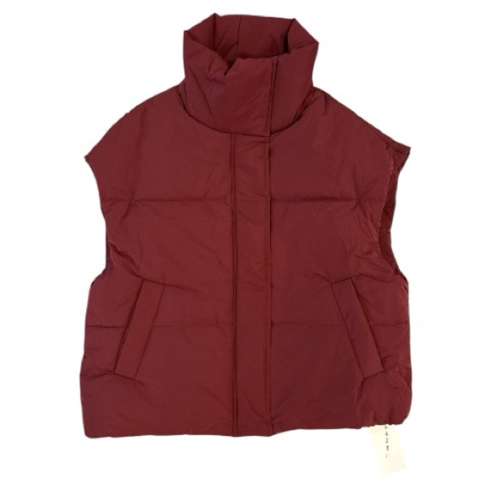 thirtyyears NWT Puffer Vest in Burgundy Size 1 - Picture 3 of 8